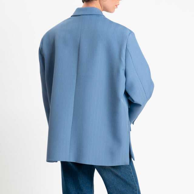 Vicolo-Giacca gessata chiusura asimmetrica - carta da zucchero