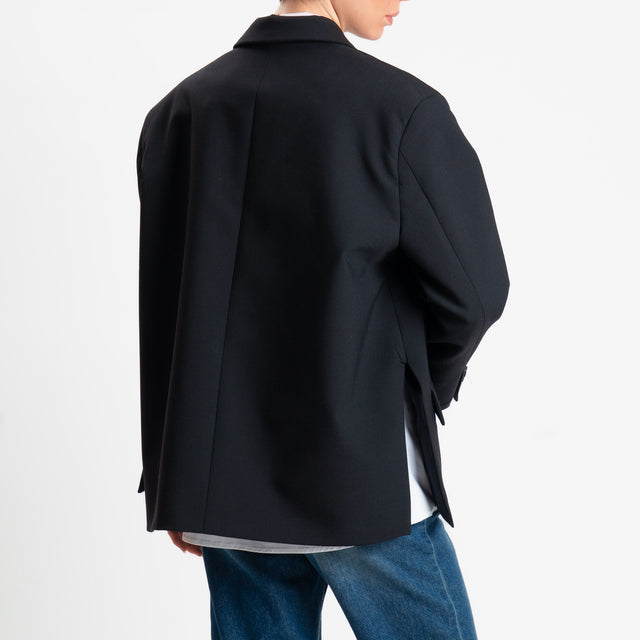 Vicolo-Giacca chiusura asimmetrica - nero