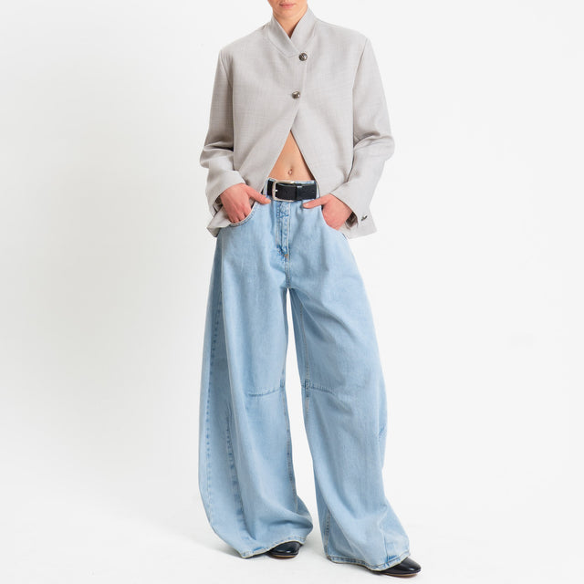 Vicolo-Giacca chiusura asimmetrica - sand melange