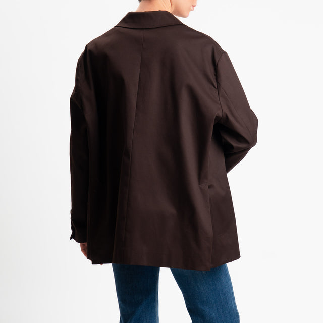 Vicolo-Giacca oversize spacchi laterali - fondente