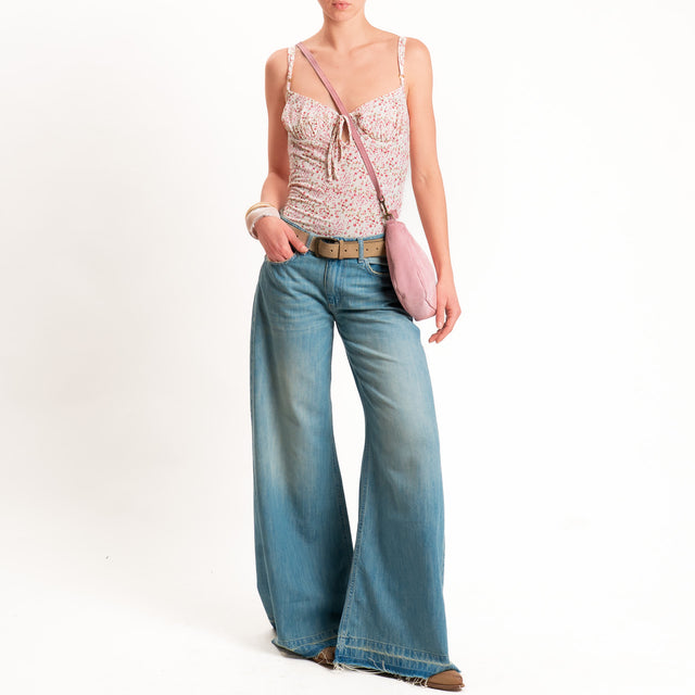 Vicolo-Body fantasia provenzale - burro/cherry/verde