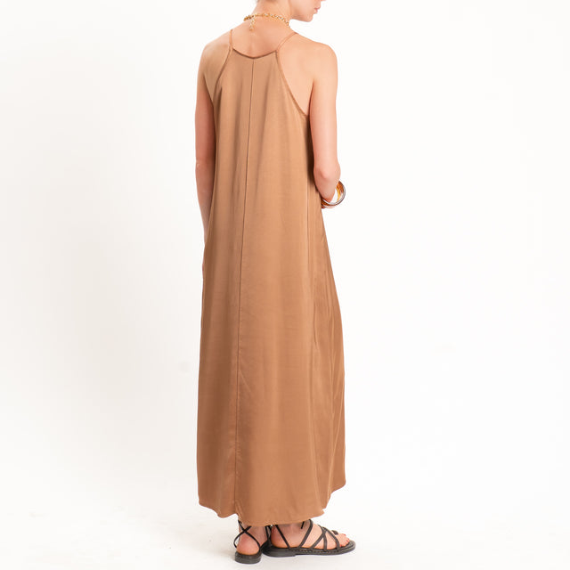 Vicolo-Abito vogatore in satin - bronzo