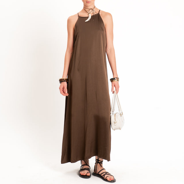 Vicolo-Abito vogatore in satin - choco