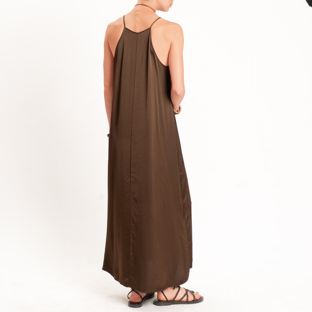 Vicolo-Abito vogatore in satin - choco