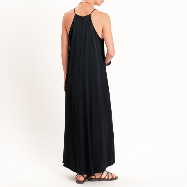 Vicolo-Abito vogatore in satin - nero