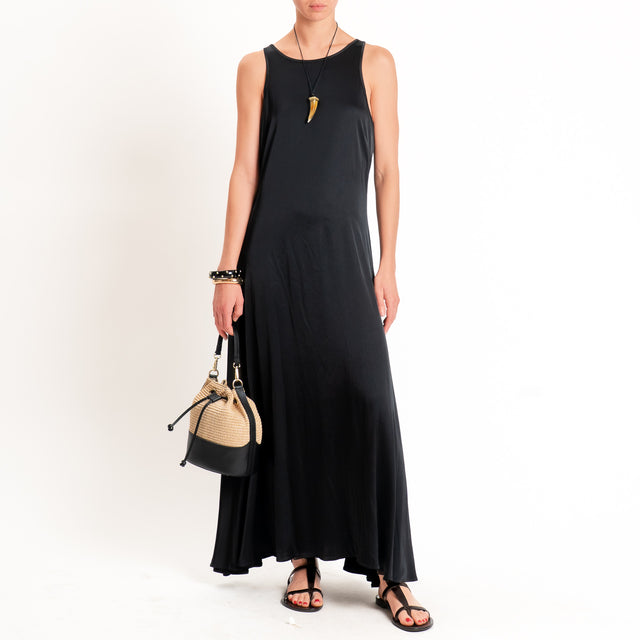 Vicolo-Abito vogatore in satin - nero