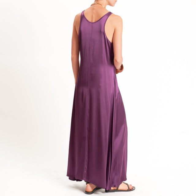 Vicolo-Abito vogatore in satin - malva