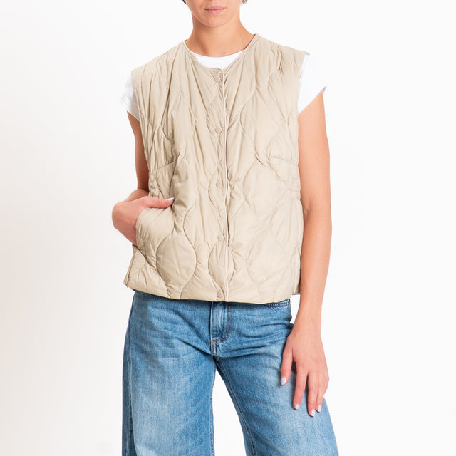 Vicolo-Gilet trapuntato 100 grammi - mastice