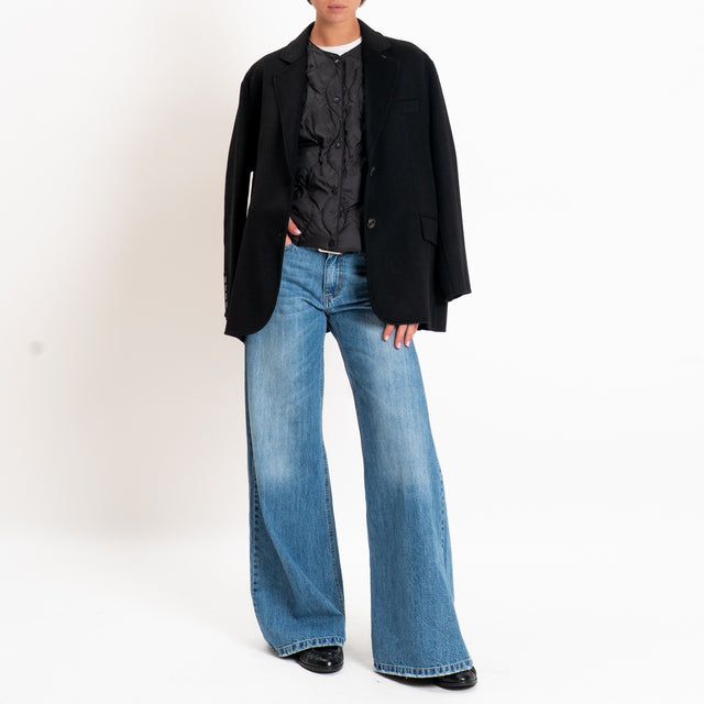Vicolo-Gilet trapuntato 100 grammi - nero