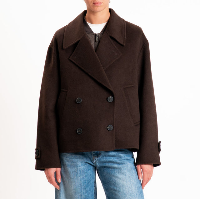 Vicolo-Giacca HAND MADE con gilet removibile - cioccolato