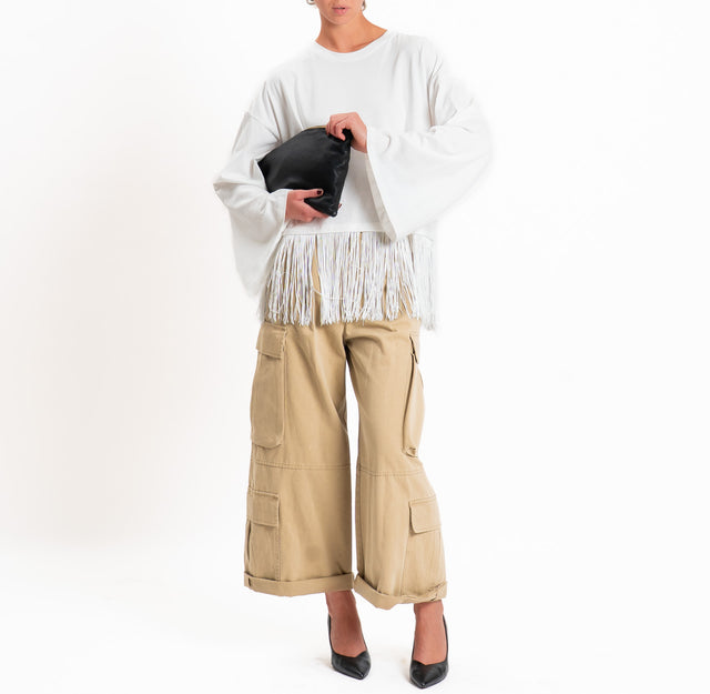Vicolo-Pantalone cargo con pinces - beige