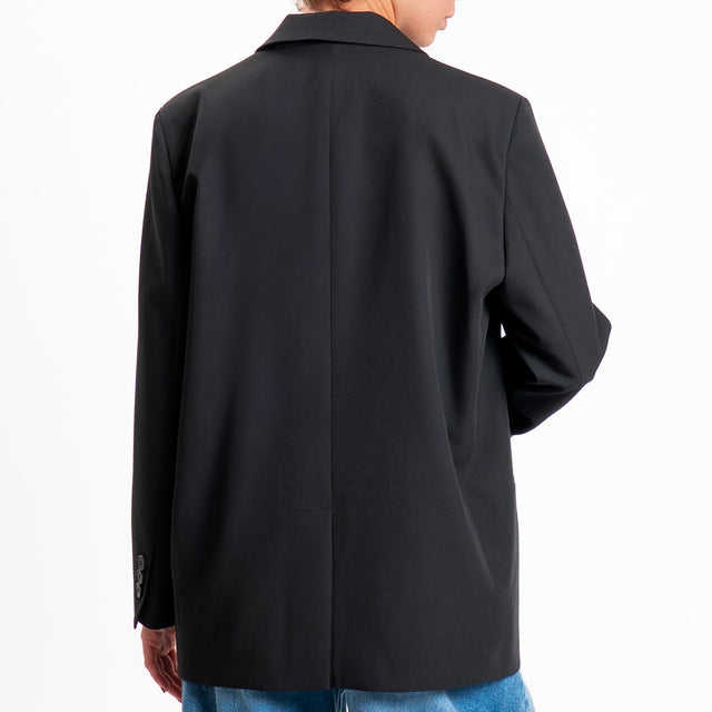 Vicolo-Giacca oversize un bottone - nero