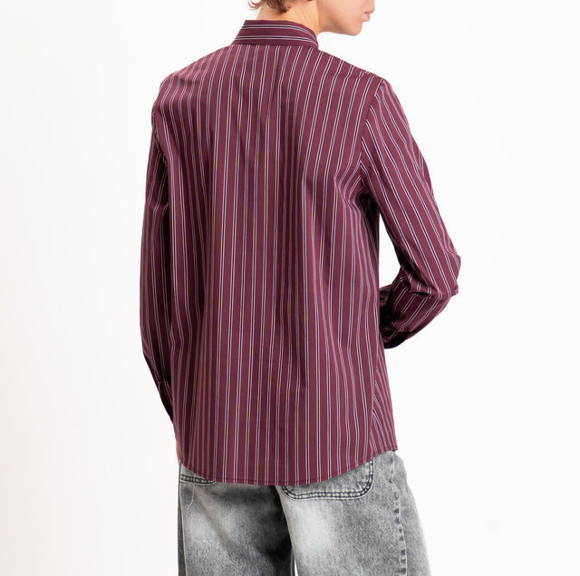 Vicolo-Camicia a righe - Bordeaux