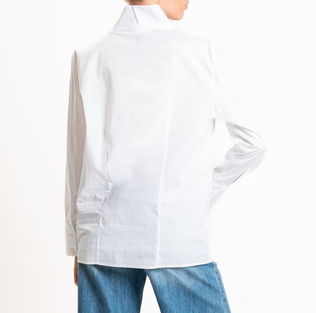 Vicolo-Camicia collo montato - bianco