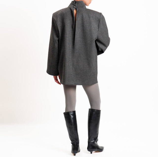 Vicolo-Mini abito principe di galles con spalline - antracite/nero/beige