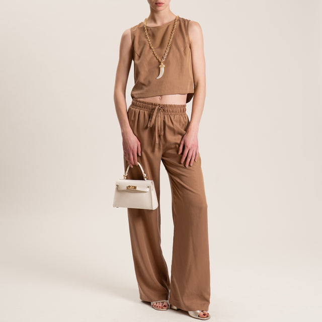 Vicolo-Pantalone con coulisse elastico in vita - biscotto