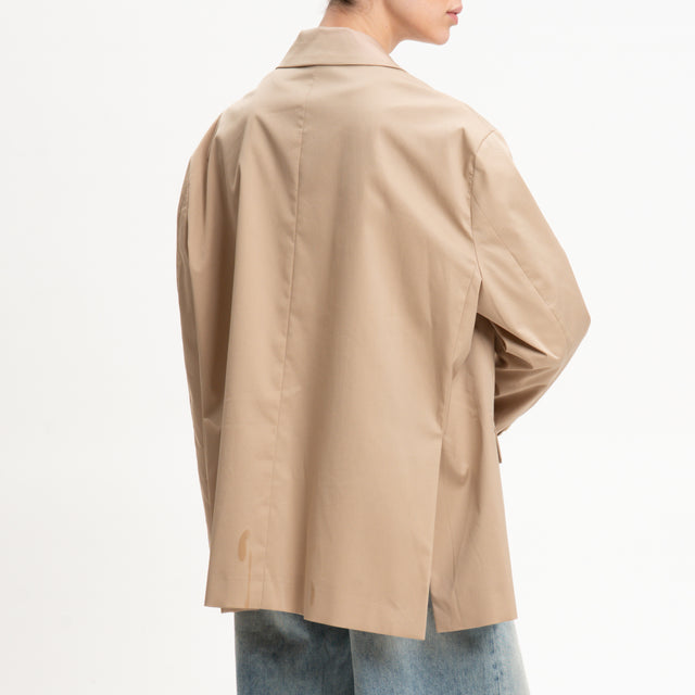 Vicolo-Giacca oversize spacchi laterali - beige