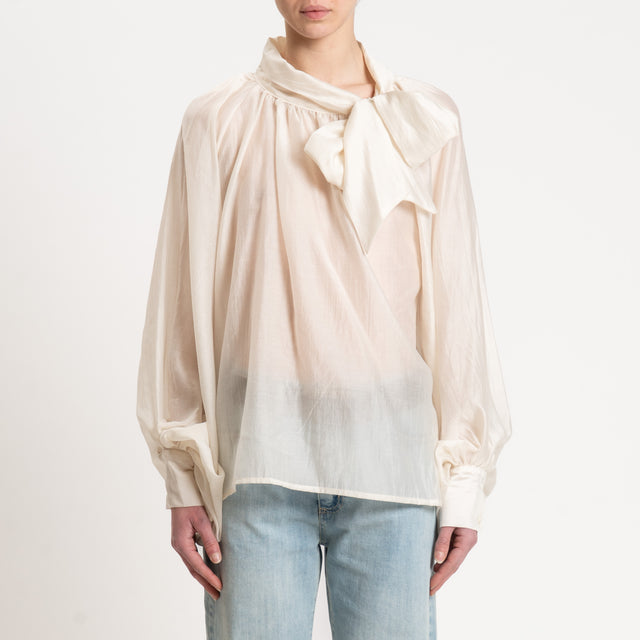 Vicolo-Camicia mussola manica ampia - avorio