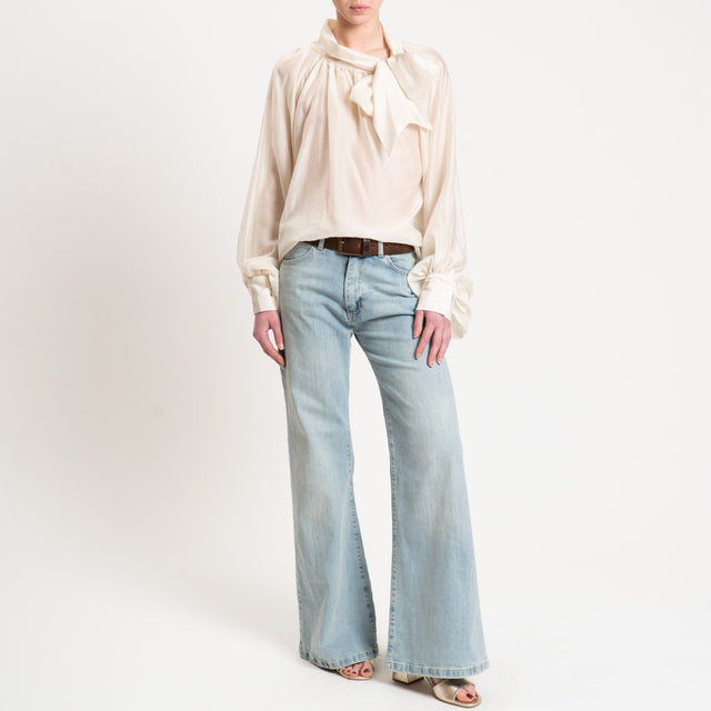 Vicolo-Camicia mussola manica ampia - avorio