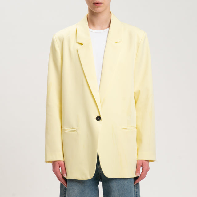 Chaqueta extragrande de un botón Vicolo - Mimosa