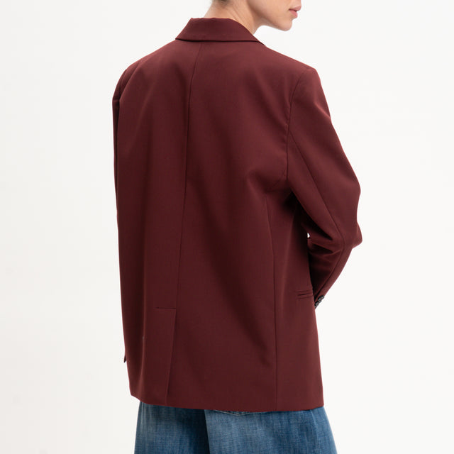 Vicolo-Giacca oversize 1 bottone - vino