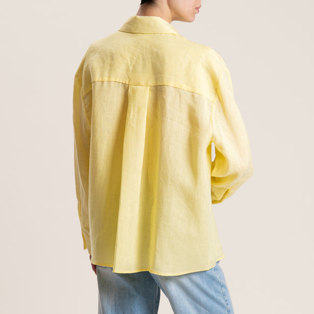 Vicolo-Camicia in lino - mimosa