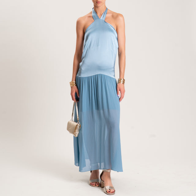 Vicolo-Abito doppio tessuto elastico dietro - polvere