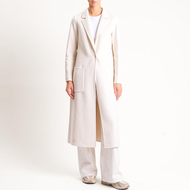 Vicolo-Cappotto hand made misto lana - burro