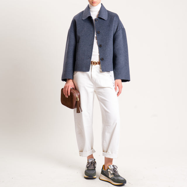 Vicolo-Giacca hand made misto lana - antracite
