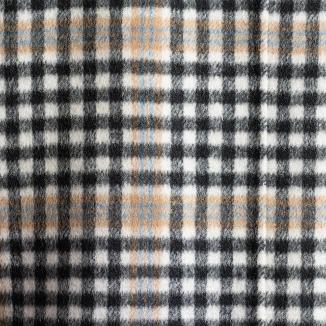 Vicolo-Cappotto hand made misto lana con impermeabile - moro/latte/nero