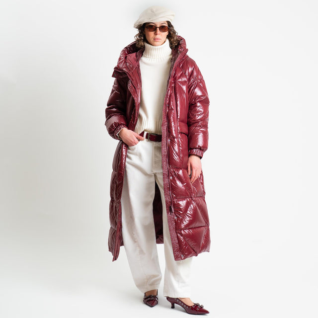 Vicolo-Piumino lungo con cappuccio - vino