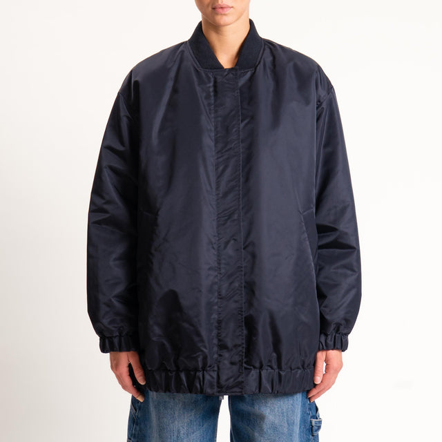 Vicolo-Bomber oversize imbottito water repellent - nero