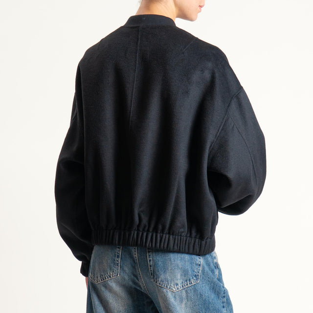 Vicolo- Bomber in velour - nero