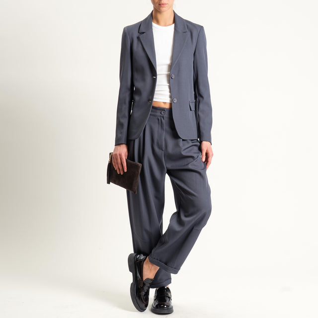 Vicolo- Pantalone con pinces - piombo