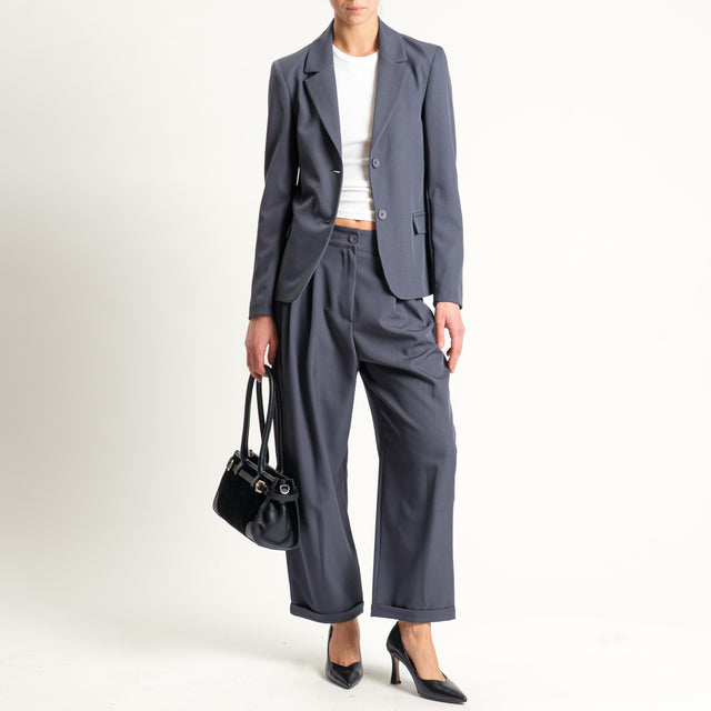 Vicolo- Pantalone con pinces - piombo