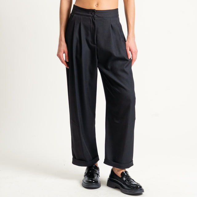 Vicolo- Pantalone con pinces - nero