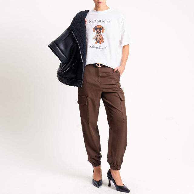 Vicolo-Pantalone cargo - cioccolato