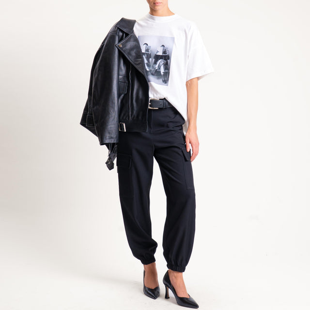 Vicolo-Pantalone cargo - nero