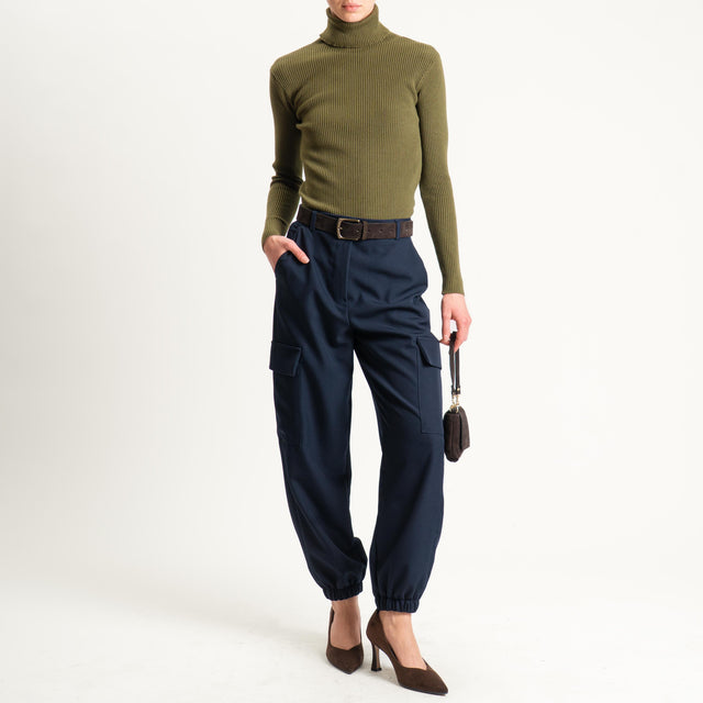 Vicolo-Pantalone cargo - blu