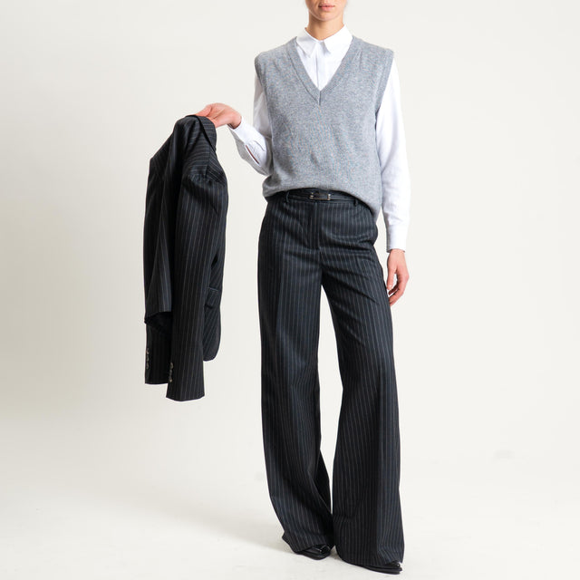 Vicolo-Pantalone gessato - nero