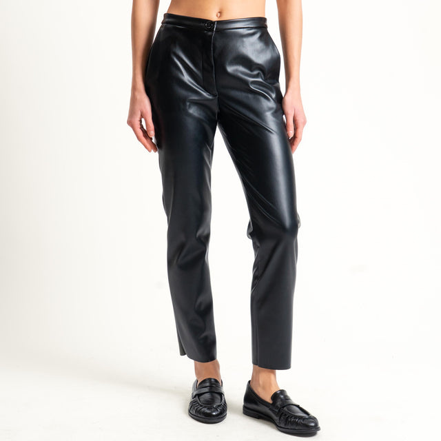 Vicolo-Pantalone similpelle slim fit - Nero