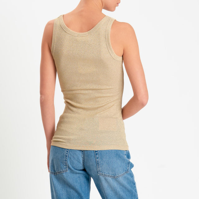 Vicolo-Top in lurex - naturale/oro