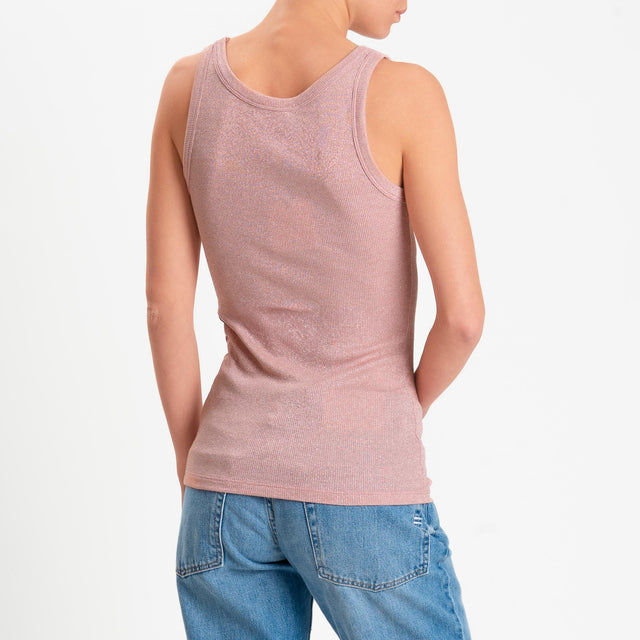 Vicolo-Top in lurex - peony