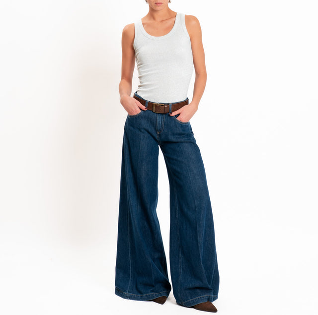 Vicolo-Top in lurex - argento