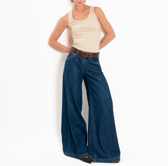 Vicolo-Top in lurex - oro