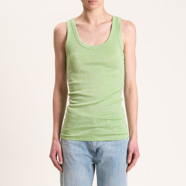 Vicolo-Top in lurex - verde mela