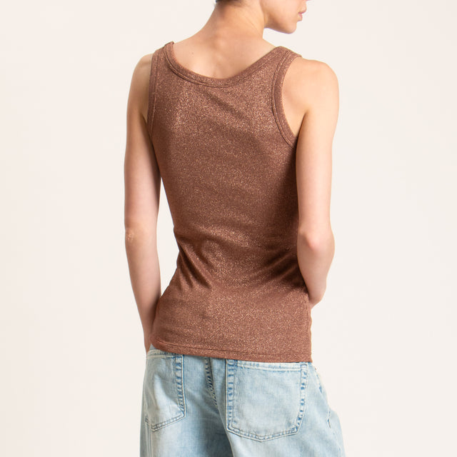Vicolo-Top in lurex - cherry