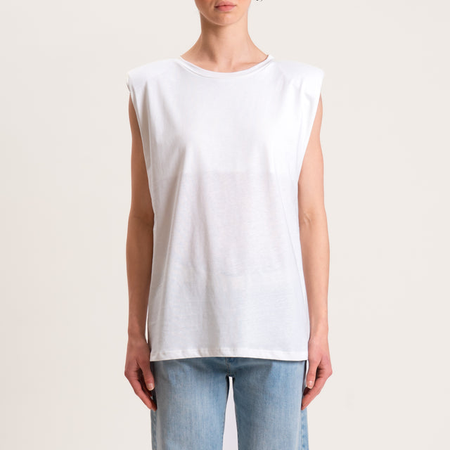 Vicolo-T-shirt con spalline - bianco