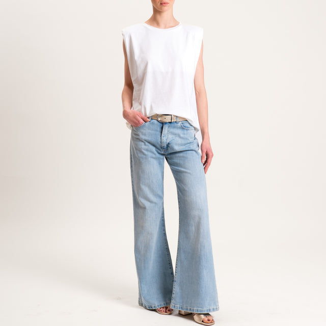 Vicolo-T-shirt con spalline - bianco