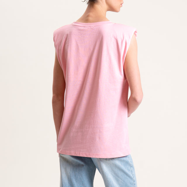 Vicolo-T-shirt con spalline - bubble